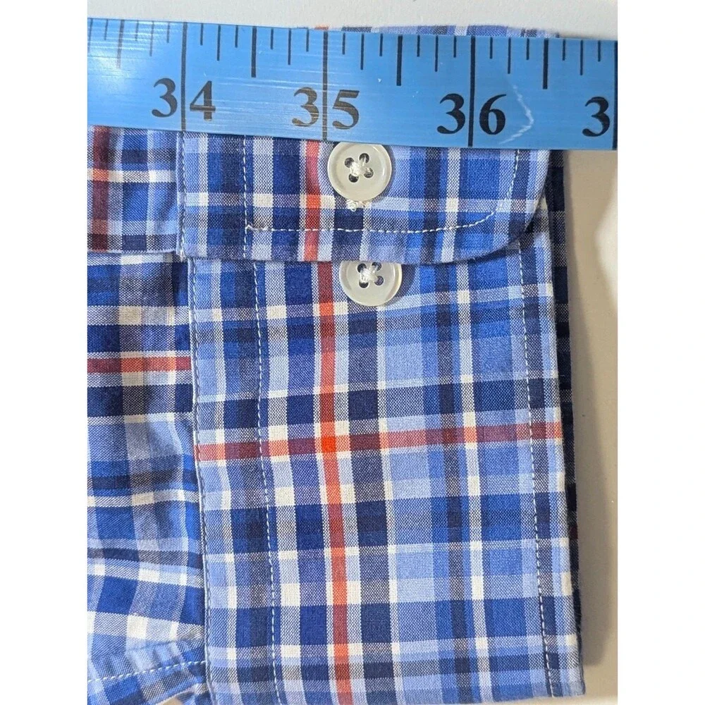 Polo Ralph Lauren Men's Shirt 17.5 XL Estate Classic Fit Blue Plaid Cotton LS
